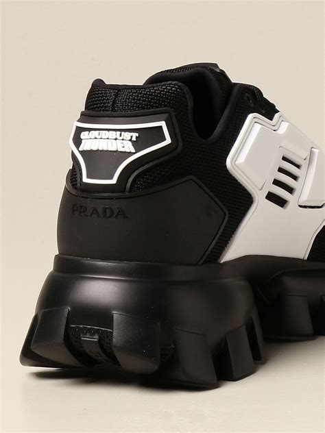 prada milano sneakers black|prada sneakers men.